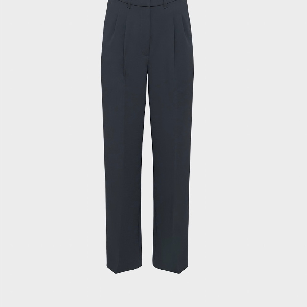 Aritzia Navy Effortless Pant- Curve Fit, 8